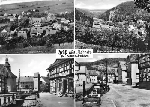 BG2202 gruss aus asbach bei schmalkalden CPSM 14x9,5cm germany