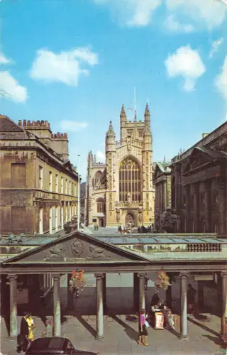 uk6071 west front abbey bath uk