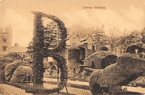 uk31860 levens gardens real photo uk