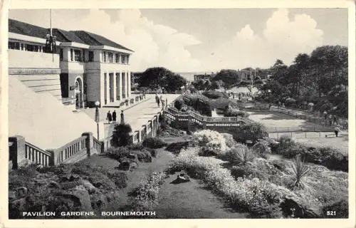 uk19505 pavilion gardens bournemouth real photo uk