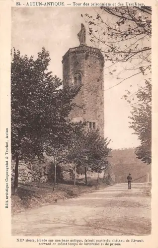 BF4797 autun antique tour des prisonniers et des ursu france
