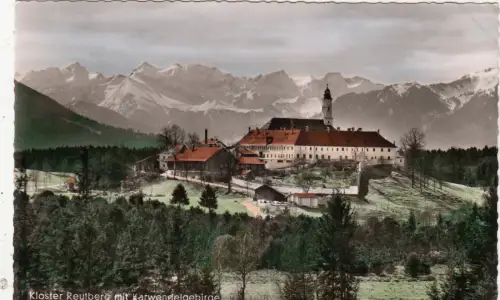 BG28659 Kloster Reutberg mit Karwendelgebirge Germany CPSM 14x9cm