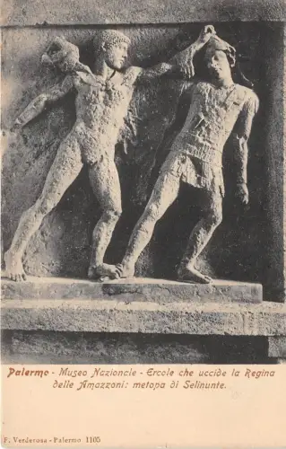 BF34208 palermo museo nazionale ercole che uccide la reg italy front/back scan