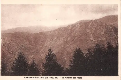 BR72261 la chaine des alpes cabanes vieilles france