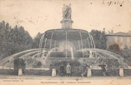BF4544 fontaine monumentale aix en provence france