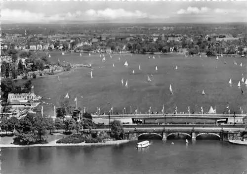 BG29126 lombardsbrücke und aussenalster hamburg germany CPSM 14,5x10cm