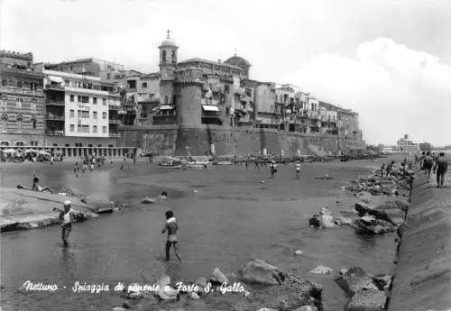 B59210 Nettuno Spiaggia du ponenie e Forte S Gallo italy