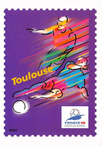 BR30015 Toulouse En route pour la XVI Coupe du Monde de Football Briefmarken