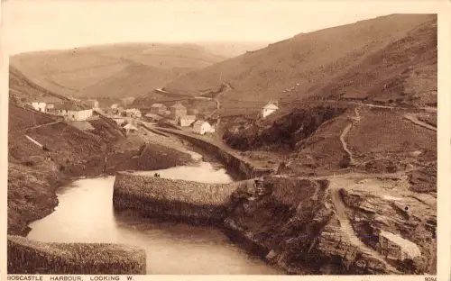 uk25540 boscastle harbour real photo uk
