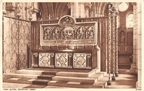 uk87 hochaltar buckfast abbey echtfoto uk