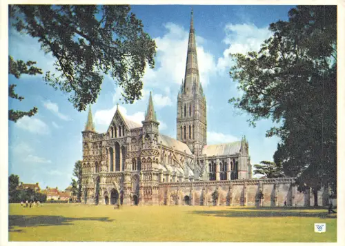 uk50506 salisbury cathedral from south west uk