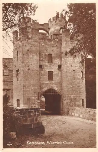 uk2285 gatehouse warwick castle real photo uk