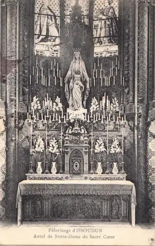 BF12321 pelerinage d issoudun autel de notre dame du sa france front/back image