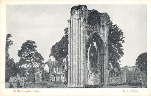 uk25259 st marys abbey york echtfoto uk