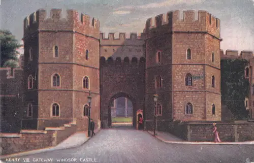 uk662 henry VIII gateway windsor castle uk