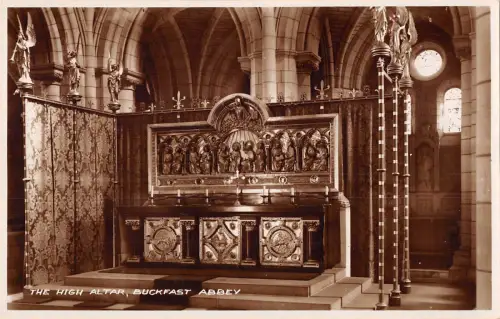 uk19894 hochaltar buckfast abbey echtfoto uk