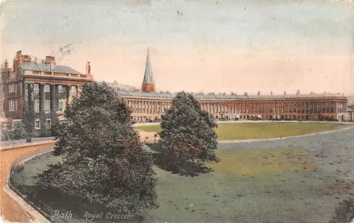 uk21919 royal crescent bath real photo uk