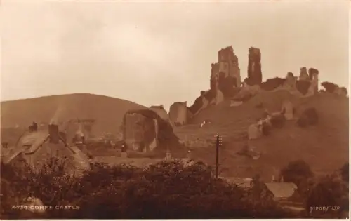 uk2936 corfe castle echtfoto uk