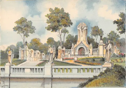 BR48934 Lisieux le basilique le calvaire du chemin de croix Frankreich