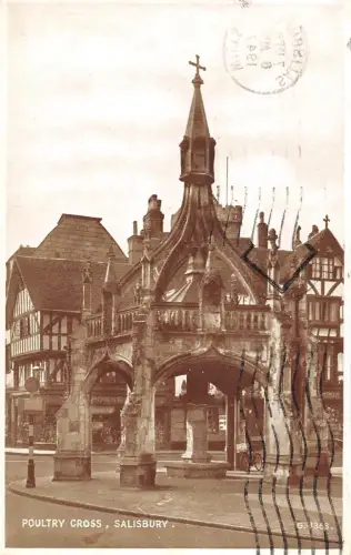 uk20427 Geflügelkreuz Salisbury Echtfoto UK