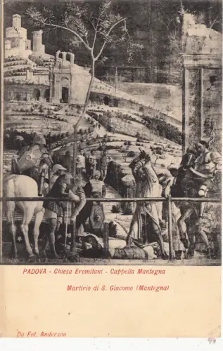 BF15924 padova chiesa ermitani cappella montegna italy front/back image