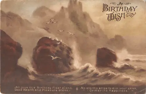 uk27657 Geburtstagswunsch Echtfoto UK