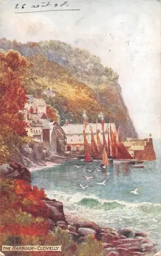 uk4350 the harbour clovelly uk