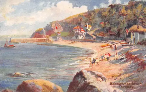 uk25548 babbacombe beach torquay uk