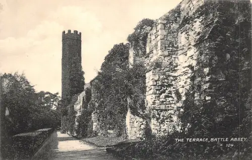 uk40721 the terrace battle abbey real photo uk
