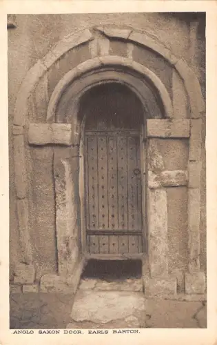 uk22377 angel saxon door earls barton real photo uk