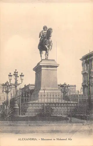 BF8976 Denkmal für Mohamed Aly Ägypten Alexandria Ägypten
