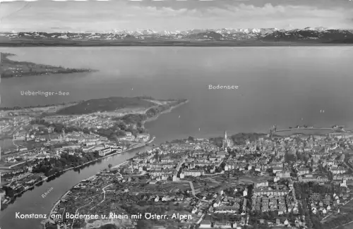 BG7714 konstanz am bodensee u rhein mit alpen germany CPSM 14x9cm