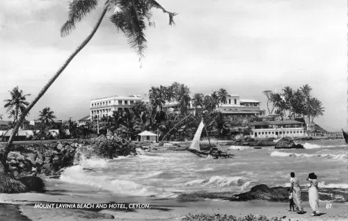 B95792 Berg Lavinia Strand und Hotel Ceylon Sri Lanka Echtfoto