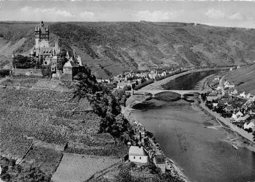 BG6938 cochem an der mosel burg mosel und neue brücke germany CPSM 15x10,5cm