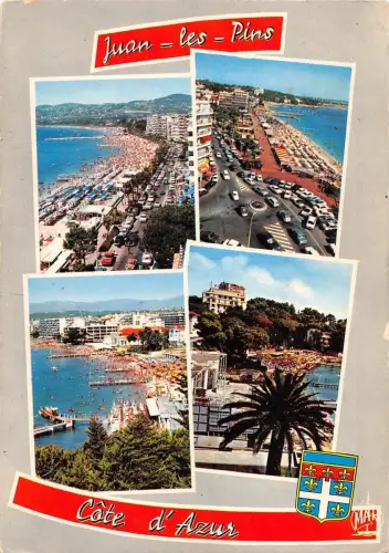 BT9532 Juan les pins l avenue guillaumont et la plage France