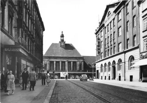 BG21754 gorlitz berliner strasse mit bahnhof germany CPSM 14,5x9cm