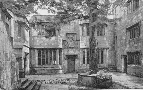 uk19486 the courard skipton castle real photo uk