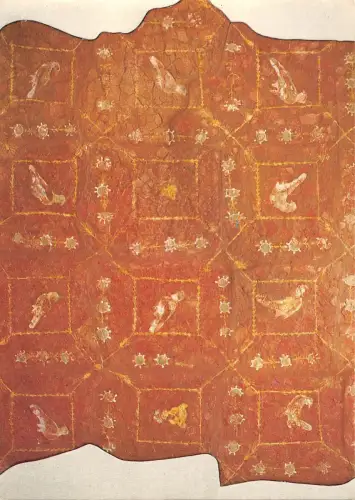 BR75598 römische bemalte Gipsdecke Verulamium Postkarte UK