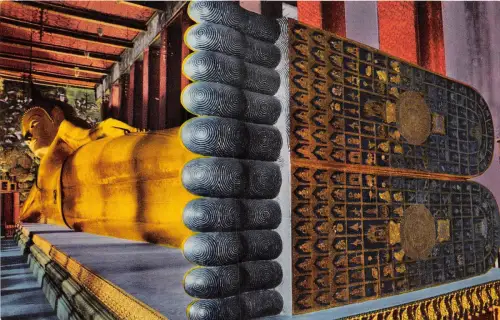 BR40499 Der liegende Buddha Wai Po Bankok Thailand