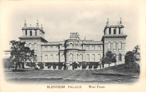 uk3744 blenheim palace w front oxfordshire real photo uk