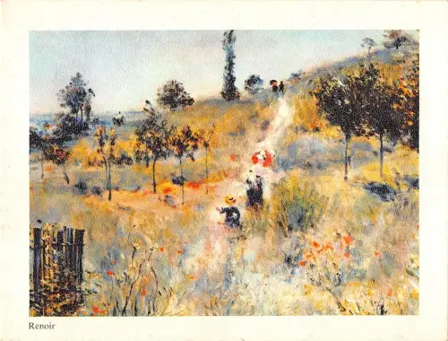 BR42703 Auguste Renoir chemin montant dans les hautes herbes paint peintures