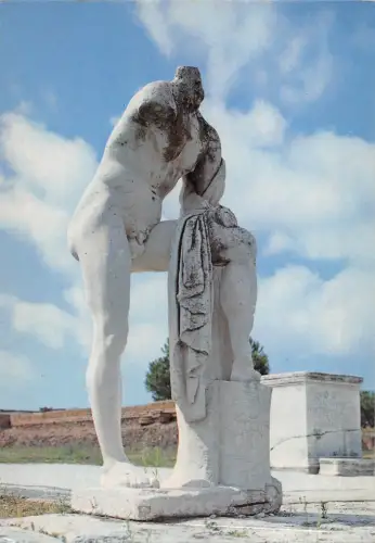 BG35930 ostia antica statua di cartilio poplicola Postkarte Italien