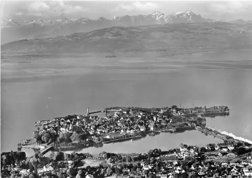 BG1260 lindau im bodensee von nord gegen santis CPSM 14x9,5cm germany