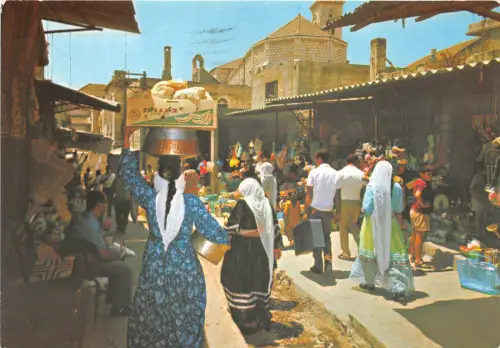 BG21096 Typen Folklore Nazareth Marktszene Israel