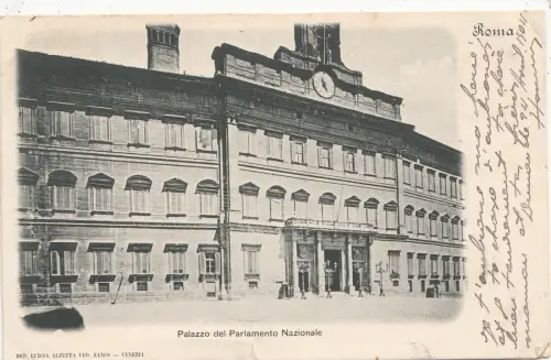 BF32017 pallazo del parlamento nazionale roma italy front/back image