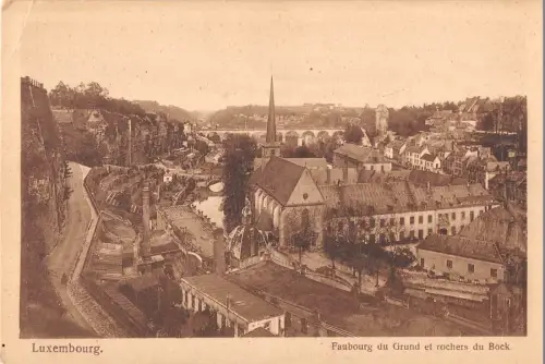 BR55520 Fauborg du grand et rochers du bock luxembourg