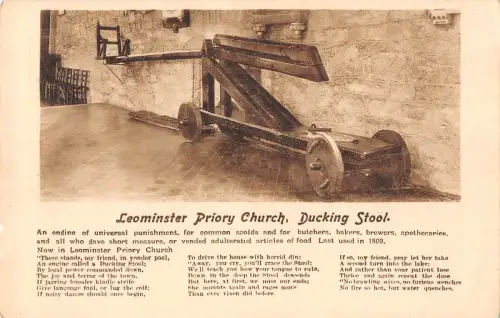 uk20371 priory schurch ducking hocker leominster echtfoto uk