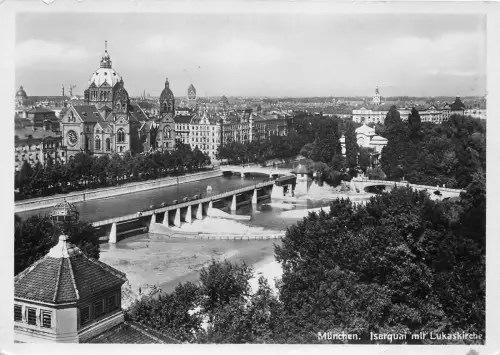 BG22056 munchen isarquai mit lukaskirche germany CPSM 14,5x9cm