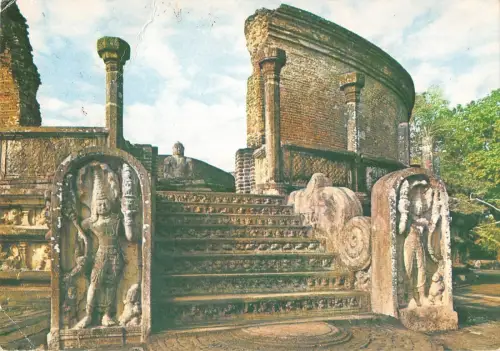 BT13832 Ornamentaler Eingang des Vatadage Polonnaruwa Sri Lanka