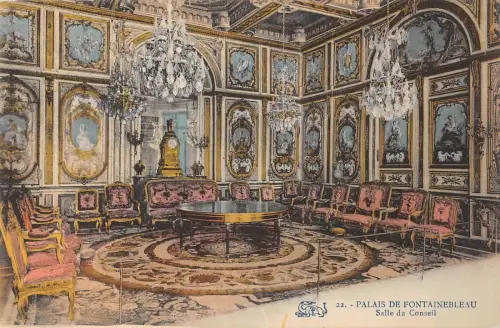BR71665 palais de fontainebleau salle du conseil france